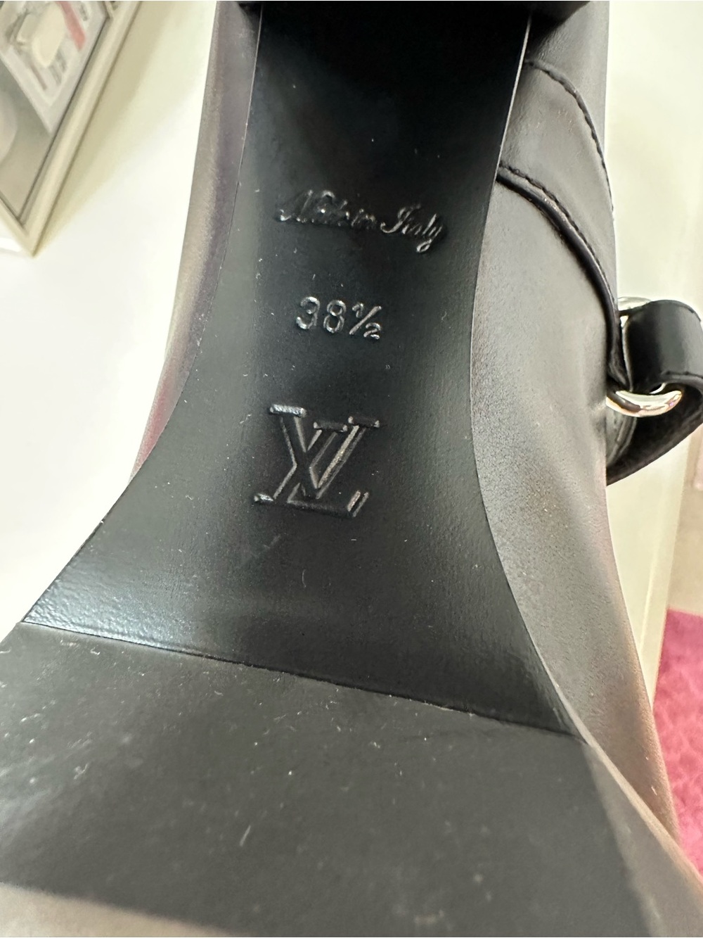 Louis Vuitton 💎💎 Star Trail Noir Mary Jane Lug Sole High Heels Pump RARE FIND - Picture 8 of 13